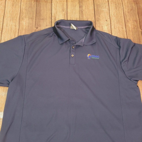 Nike Mens Polo Shirt Mens Navy Blue XXL USSC Group Logo Short Sleeve Collared - Picture 4 of 8